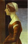 Sandro Botticelli Portrait of a Woman Spain oil painting artist
